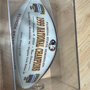Florida State Seminoles 1999 Championship Football- collector item